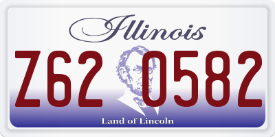 IL license plate Z620582