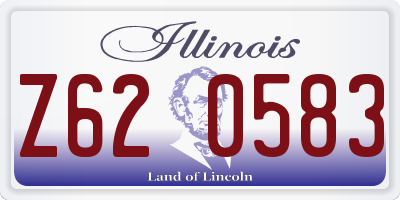 IL license plate Z620583