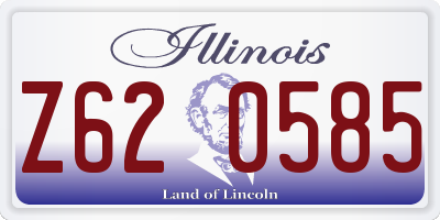 IL license plate Z620585