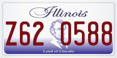 IL license plate Z620588