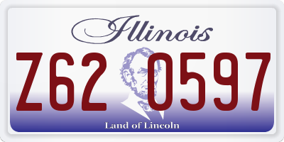 IL license plate Z620597