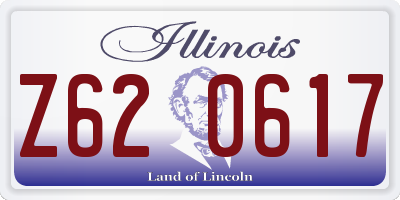 IL license plate Z620617