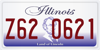IL license plate Z620621