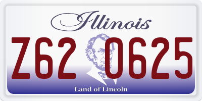 IL license plate Z620625