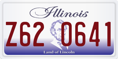 IL license plate Z620641