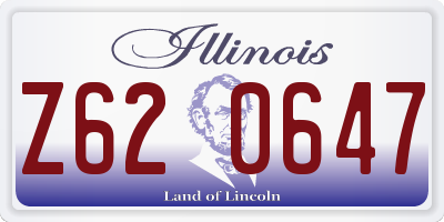 IL license plate Z620647
