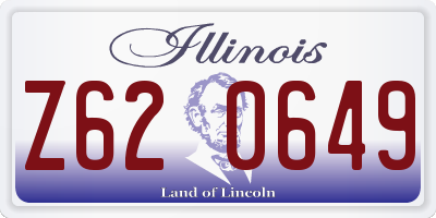 IL license plate Z620649