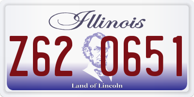 IL license plate Z620651