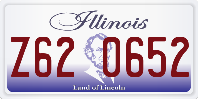 IL license plate Z620652
