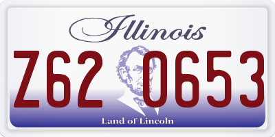IL license plate Z620653
