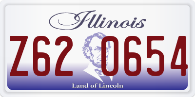IL license plate Z620654