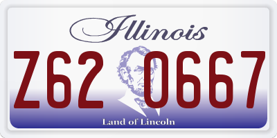 IL license plate Z620667
