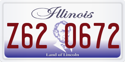IL license plate Z620672