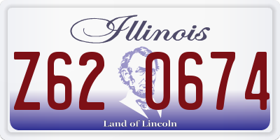 IL license plate Z620674