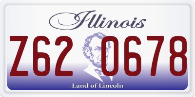 IL license plate Z620678