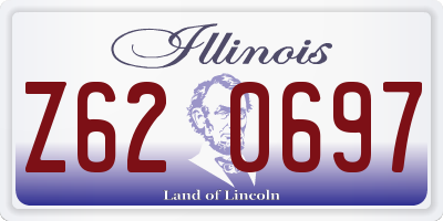IL license plate Z620697