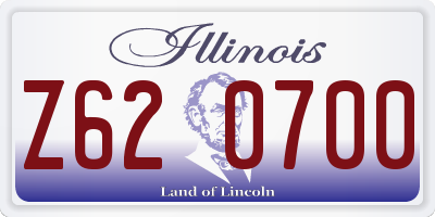 IL license plate Z620700