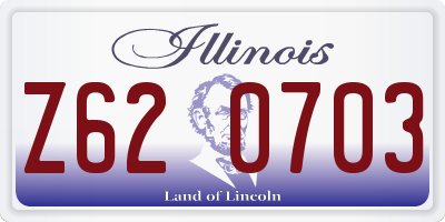IL license plate Z620703