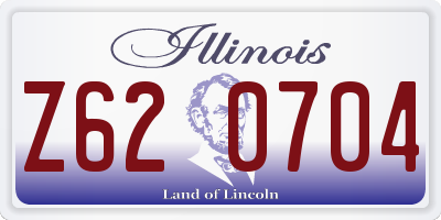 IL license plate Z620704