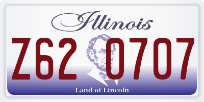 IL license plate Z620707