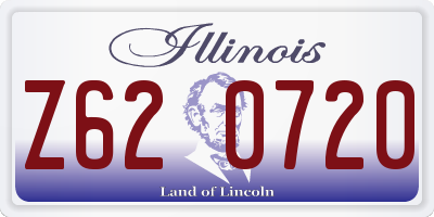 IL license plate Z620720