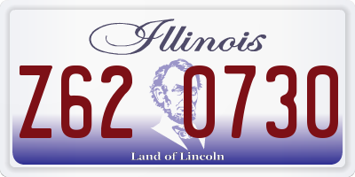 IL license plate Z620730