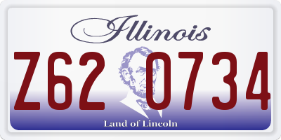 IL license plate Z620734