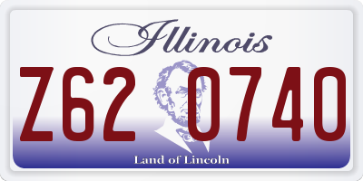 IL license plate Z620740