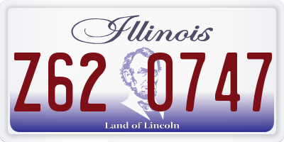 IL license plate Z620747