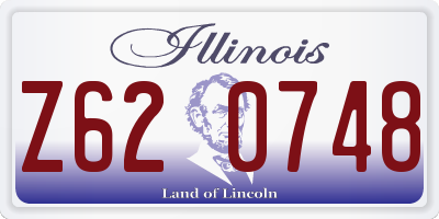 IL license plate Z620748