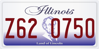 IL license plate Z620750