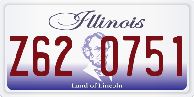IL license plate Z620751