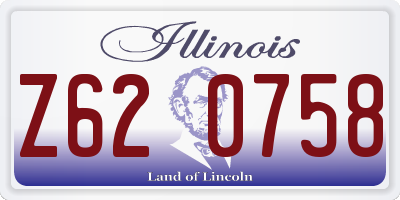 IL license plate Z620758