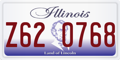 IL license plate Z620768