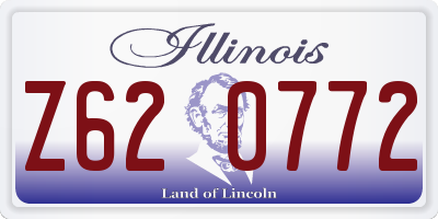 IL license plate Z620772