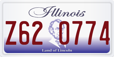 IL license plate Z620774