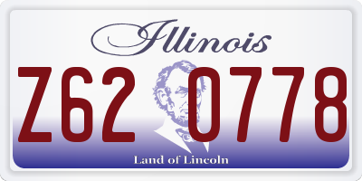 IL license plate Z620778