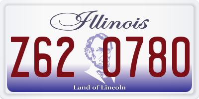 IL license plate Z620780
