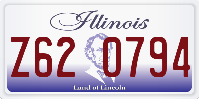 IL license plate Z620794