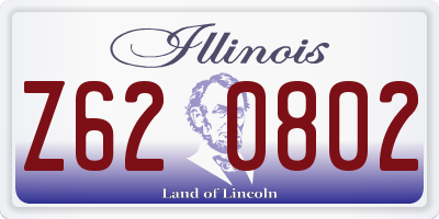 IL license plate Z620802