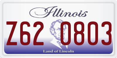 IL license plate Z620803