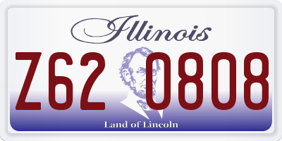IL license plate Z620808