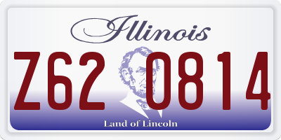 IL license plate Z620814
