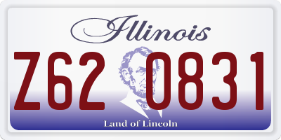 IL license plate Z620831