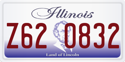 IL license plate Z620832