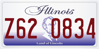 IL license plate Z620834