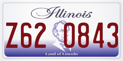 IL license plate Z620843