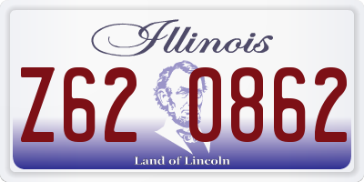 IL license plate Z620862