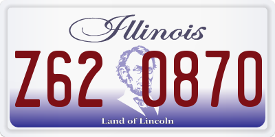 IL license plate Z620870