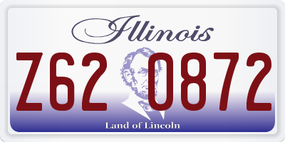 IL license plate Z620872